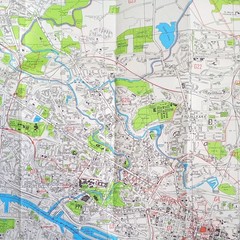Geographia Large Scale Colour Street Plan: Greater Glasgow.