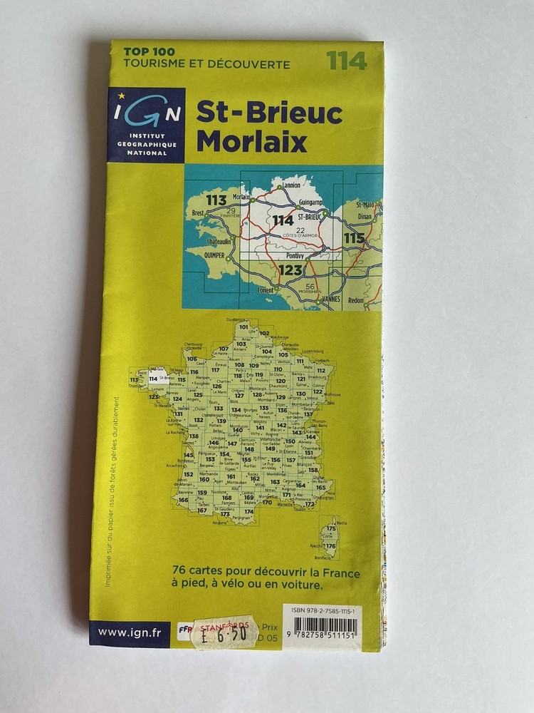 St-Brieuc Morlaix Touring Map 114