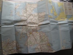 Vintage Michelin Road Map of Great Britain & Ireland – 1:400,000 – undated