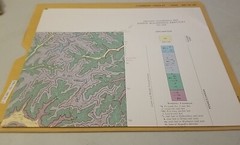 USGS Geologic Map Dingus Quadrangle, Eastern Kentucky w/Sleeve Folding Map