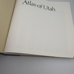 Vintage Atlas of Utah 1981 Hardcover Geography History Reference Maps BYU Press