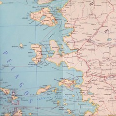 Hellas – Greece Map • N & K Gouvoussis (1966).