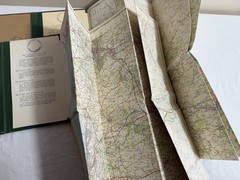 2 1960’S ORDNANCE SURVEY Maps in Hardcover Bindings 50 & 67