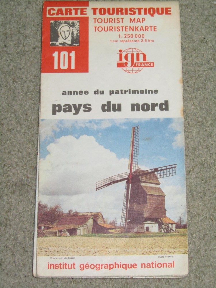 France: IGN Regional Tourist Maps 1:250,000 – ‘Orange Series’ – 1976-2004