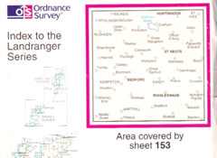 BEDFORD & HUNTINGDON – Ordnance Survey Landranger Map