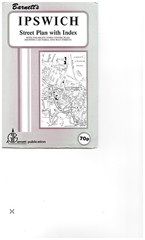 IPSWICH Street plan with index – by Barnett’s 1970’s