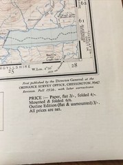 Ben Nevis And Fort William Ordnance Survey Map 1947 Version One Inch Map Cloth