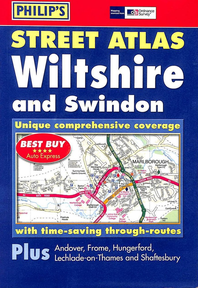 Philip’s Street Atlas Wiltshire and Swindon: Pocket Edition by Various