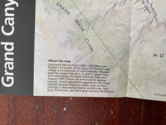 Grand Canyon Map Arizona National Park Service 2001
