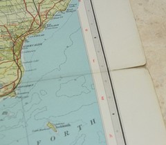 MID-SCOTLAND 1962 Bartholowmew’s Half-Inch Contoured Map Sheet 45