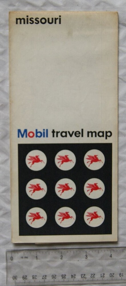 1966 Mobil Travel Map – Missouri