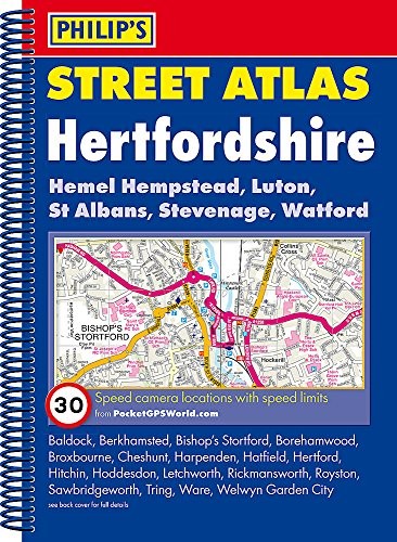 Philip’s Street Atlas Hertfordshire: Spiral Edi… by Philip’s Maps Spiral bound
