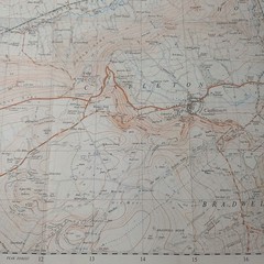 2x Vintage Ordnance Survey 2.5 Inch Maps Sheet SK 17 Tideswell SK 18 Castleton