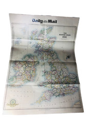 Map Poster Daily Mail Great Britain 1884 Double Sided Vintage ra