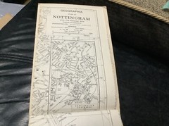 Geographia Large Scale Street Map 🗺️ & Street Index – Nottingham c1980