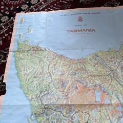 RAC Tasmania Vintage Touring Map 1973