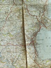 Ordnance Survey One-Inch Map 188 TORQUAY New Popular 6th Edition 1946 Paper