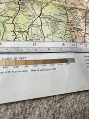 Bartholomew Map Wye Valley Hereford Vintage 70s 1971 Paper ½” Free Post UK