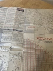 USA American Automobile Association Map 1964-65 Members Only AAA