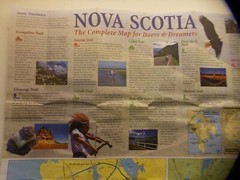 This is Nova Scotia Traveyways map 2003 Government of Canada Tourism