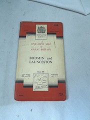 Vintage Ordnance Survey Map Of Great Britain Sheet 186 Bodmin And Lauceston