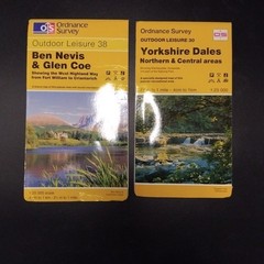 Bundle X9 Ordnance Survey Outdoor Leisure Maps 1:25 000-Dales, Peaks, S West etc