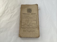 Ordnance Survey Large Sheet Series 1910 Linen Backing 4 and 123 England & Wales