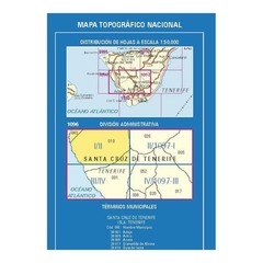 Spain Tenerife Map 1096-I/II: Guía De Isora walking hiking 1:25K
