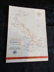 Vintage AUTOSTRADA DEL SOLE ITALY National Highways Fold Out Road Map