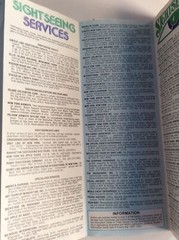 Vintage Sheet Map – New York in Fall Quarterley Calendar of Events – USA – 1979