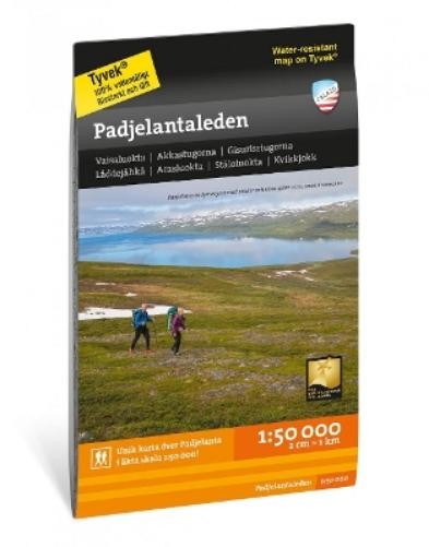 Calazo Forlag Padjelantaleden (Map) Mountain map detailed scale