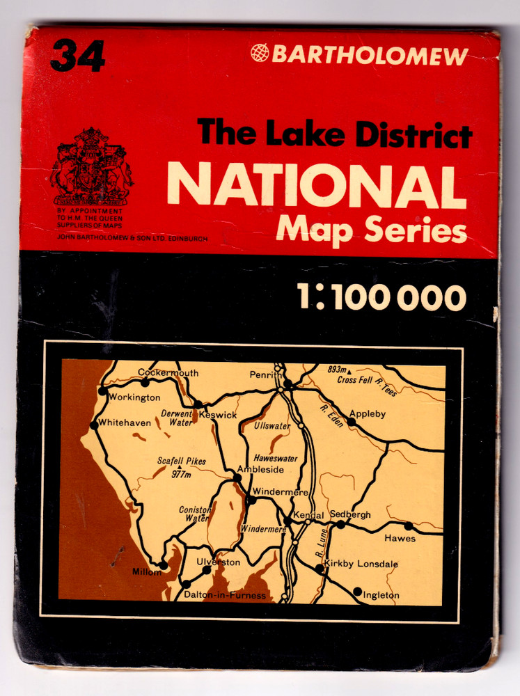 THE LAKE DISTRICT – Bartholomew National Map Series
