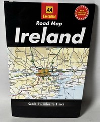 The AA 1:350,000 Essential Road Map – Ireland – 1997