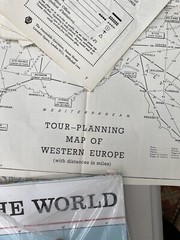 Job lot Vintage Road Maps In Europe town plans etc 20 items