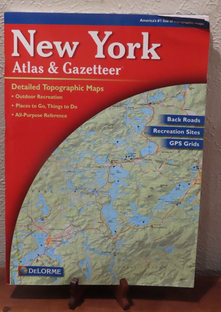 New York Atlas and Gazetteer – Paperback, by Delorme 2007 8TH Edition