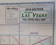 Greater Las Vegas Area Wall Map—Dry Erase Laminated [Map] Metro Maps and Shane M