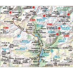 Valle de Tena – Panticosa – Partacua – Sallent. Hiking map & guide