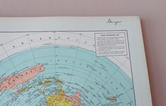 Vintage Encyclopedia Britannica World Atlas 1949 Hammond maps oversized book