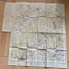 Ordnance Survey Sheet 159 The Chilterns One Inch New Popular Series Map 1940s