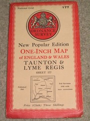 OS Ordnance Survey 1″ New Popular Edition sheet 177 Taunton & Lyme R. 1945 cloth