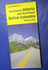 Alberta Southwest and Southeast British Columbia gtp by Gem Trek MAP