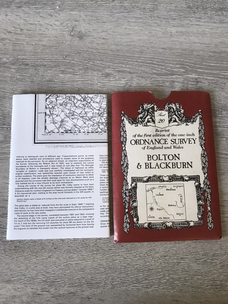 Reprint Of First Edition Sheet 20 Bolton & Blackburn