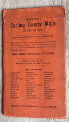 Bacon’s county map of Cheshire, early 1900s vintage