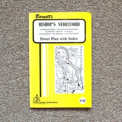 Barnett’s Bishop’s Stortford Street Plan with Index Detailed Old Vintage Map