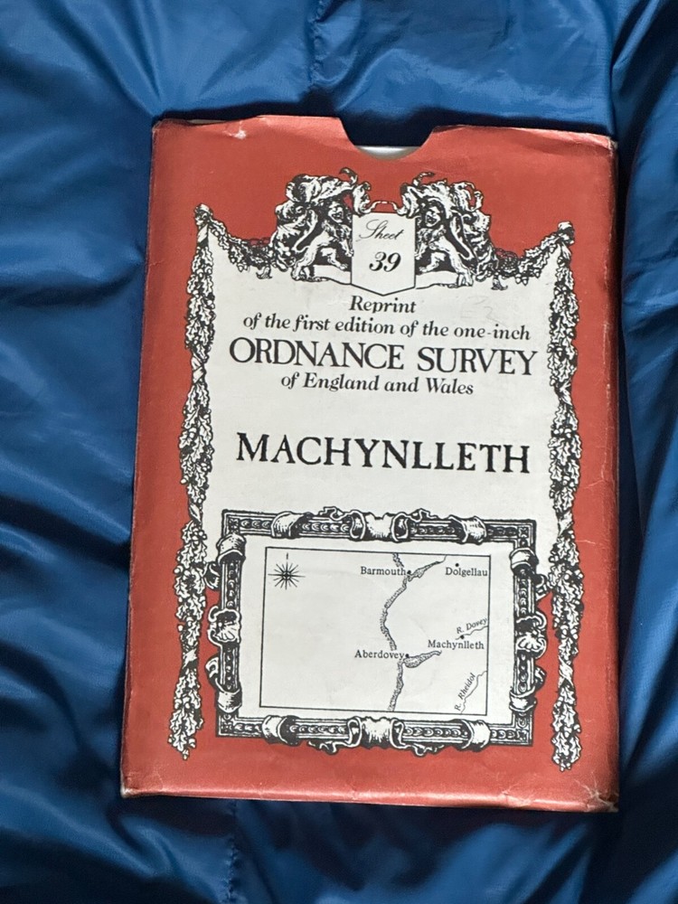 David & Charles,OS Sheet Map, 1st Edition, 1 Inch Reprint, Machynlleth, No 39