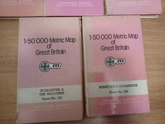 ordnance survey maps ex library x 8 special editions hard backs