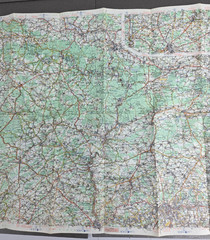 Michelin Road Map, No 4 Mons/Bergen Luxemburg 1964 1:200 000