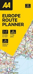 AA European Route Planner Map Folded Book