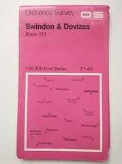 OS 1:50,000 Landranger Sheet 173 Swindon & Devizes, 1974