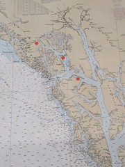 NOAA Chart 16016 Dixon Entrance Cape Elias Alaska 33in x 44in Map